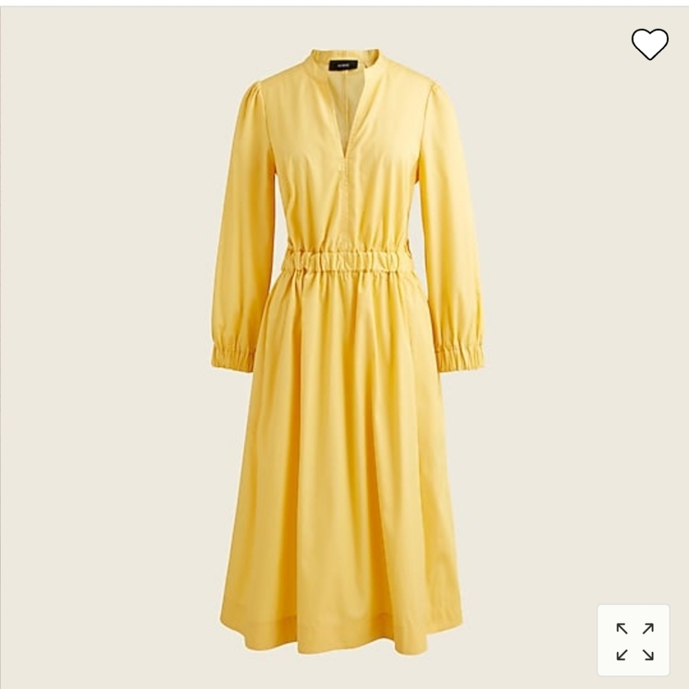 Jcrew cinched waist midi dress